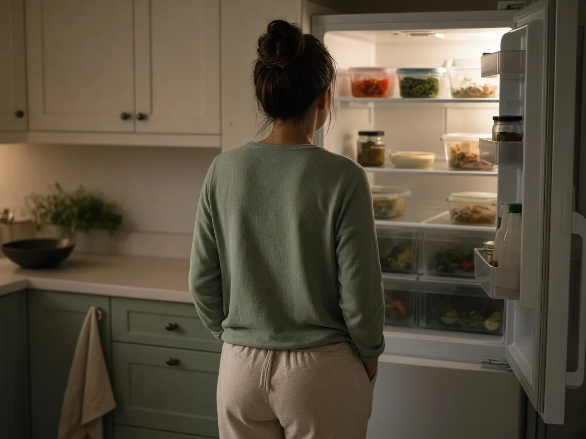 Mulher na cozinha, em dúvida sobre o que preparar